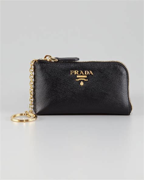 prada key ring pouch|Prada wallet with key ring.